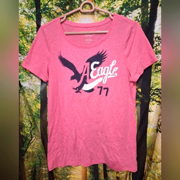 Barbiecore Y2K tee by American Eagle Outfitters - Picture 1 of 3